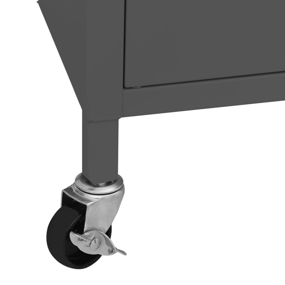 Armario de almacenamiento acero gris antracita 60x35x56