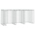 Muro de gaviones para contenedor de basura hierro 270x91x120