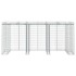 Muro de gaviones para contenedor de basura hierro 270x91x120