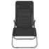 Tumbona plegable 2 uds textilene acero con recubrimiento