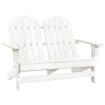 Otomana Adirondack de jardín 2 plazas madera de abeto blanco