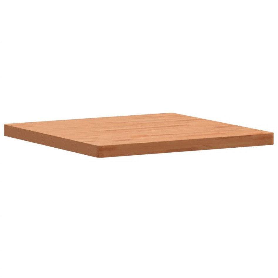 Tablero de mesa cuadrado de madera maciza de haya 70x70x4