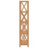 Estantería de 5 niveles madera maciza de roble 80x30x146