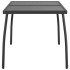 Mesa de jardín malla de acero gris antracita 110x80x72