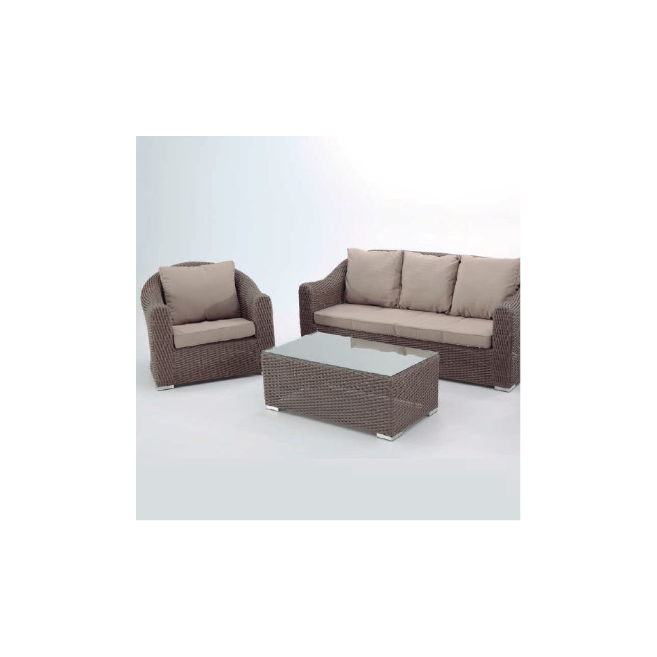 Rattan de color moka