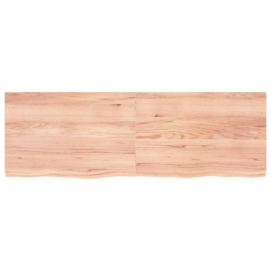 Estante pared madera roble tratada marrón claro 180x60x(2-6)