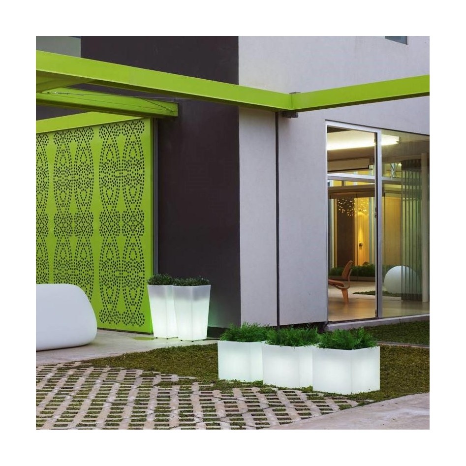 Macetero cuadrado, modelo Narciso 40