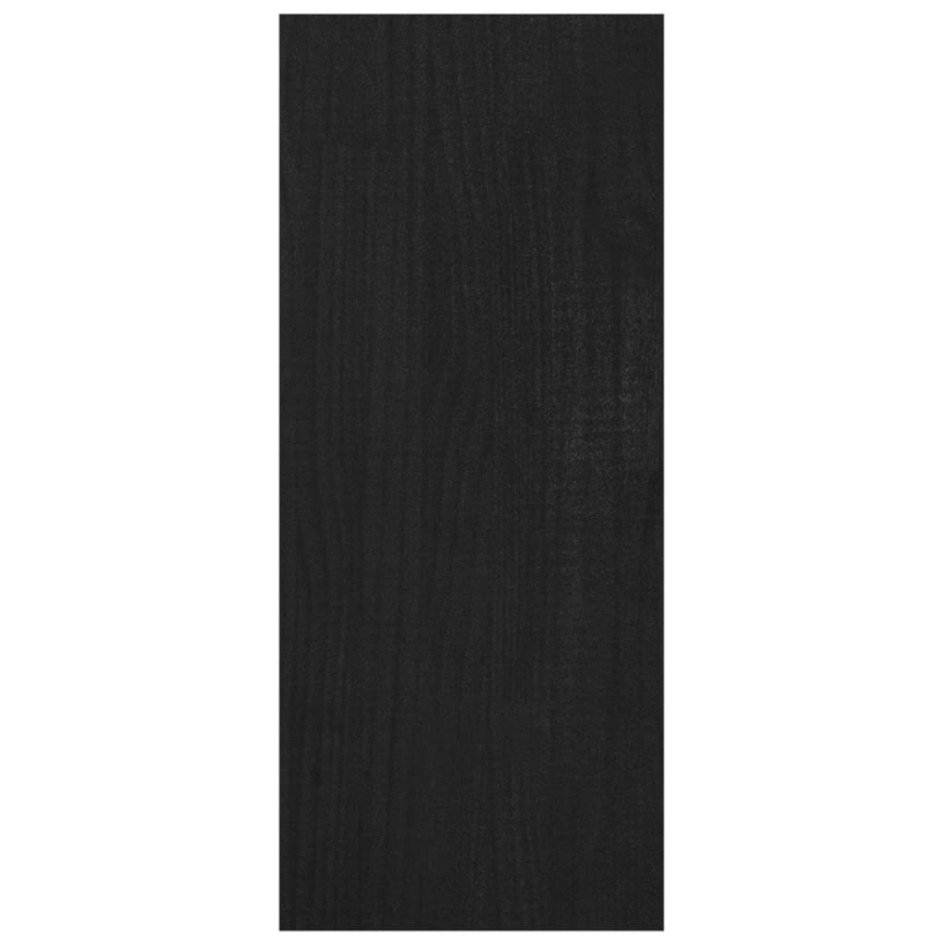 Estantería/divisor de espacios madera pino negro 100x30x71,5