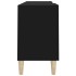 Mueble para TV madera contrachapada negro 150x30x50