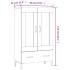 Aparador de madera contrachapada roble ahumado 70x31x115