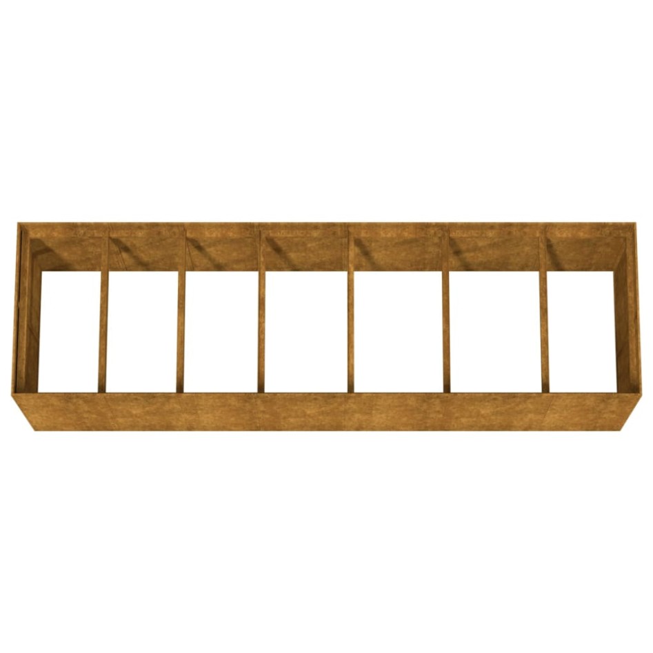 Jardinera acero corten 280x80x80