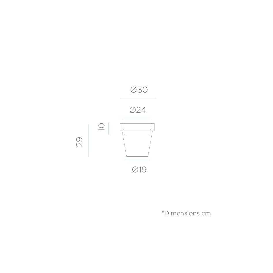 Macetero decorativo con luz