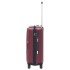 Juego de maletas rígidas ruedas trolley 3 pzas rojo tinto