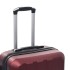 Juego de maletas rígidas ruedas trolley 3 pzas rojo tinto