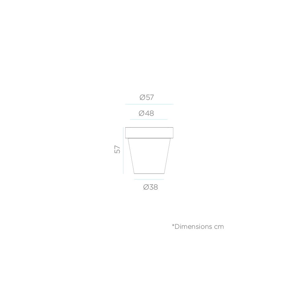 Macetero decorativo con luz