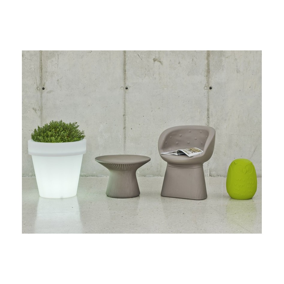 Macetero decorativo con luz