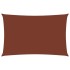 Toldo de vela rectangular tela Oxford terracota 5x7