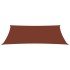 Toldo de vela rectangular tela Oxford terracota 5x7