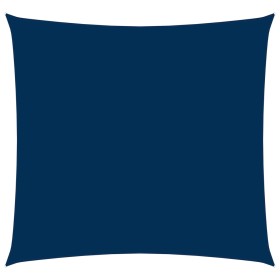 Toldo de vela cuadrado tela Oxford azul 6x6