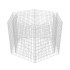Arriate hexagonal de gaviones 160x140x100