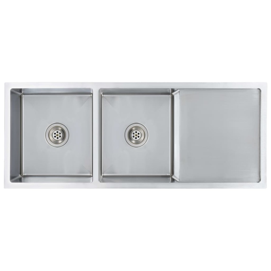 Fregadero de cocina hecho a mano acero