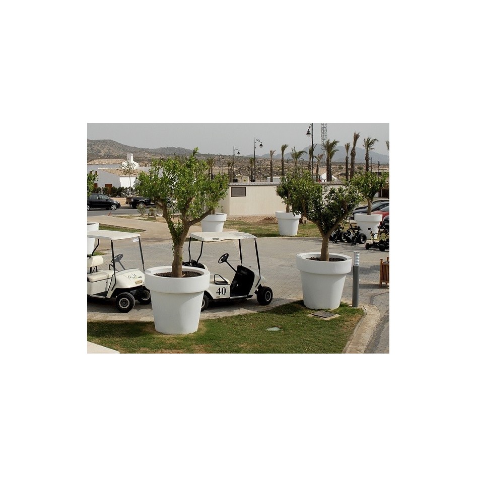 Macetero decorativo con luz