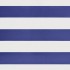 Toldo retráctil aluminio y tela azul y blanco 5x3