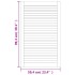 Puerta de armario lamas 2 uds madera pino blanco 99,3x59,4