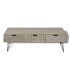 Mueble para TV con 3 cajones gris 120x40x36