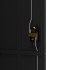 Armario archivador de acero negro 90x40x180