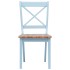 Sillas comedor 2 uds madera maciza caucho gris y madera