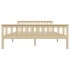 Estructura de cama de madera maciza de pino clara 160x200