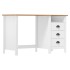 Escritorio Hill con 3 cajones madera de pino 120x50x74