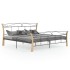 Estructura de cama de metal negra 200x200