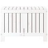 Caja de almacenaje jardín madera de pino blanco 76x42,5x54