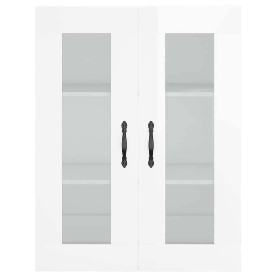 Armarios de pared 2 uds madera de ingeniería blanco