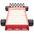 Cama con forma de coche de carreras para niños 90x200 cm
