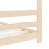 Estructura de cama infantil de madera maciza de pino 70x140