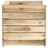 Set de muebles de palés jardín 2 piezas madera pino