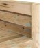 Set de muebles de palés jardín 2 piezas madera pino
