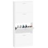 Mueble zapatero madera contrachapada blanco 59x17x150