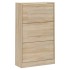 Mueble zapatero madera contrachapada roble Sonoma 63x24x103
