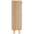 Zapatero madera contrachapada marrón ratán natural 52x25x80