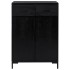 Zapatero de madera maciza de pino negro 75x40x110