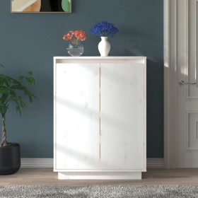 Armario zapatero de madera maciza de pino 60x35x80