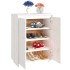Armario zapatero de madera maciza de pino 60x35x80
