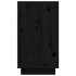 Mueble zapatero de madera maciza de pino negro 110x34x61