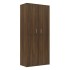 Mueble zapatero madera contrachapada roble marrón 80x39x178