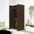 Mueble zapatero madera contrachapada roble marrón 80x39x178