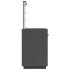 Mesa tocador con LED madera maciza de pino gris 95x50x133,5